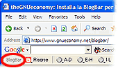 BlogBar su Internet Explorer